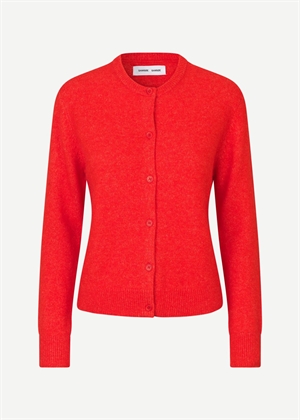 Nor short cardigan 7355 Flame Scarlet Samsøe 